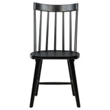 Middleton Black Solid Wood Dining Side Chair (Set of 2) - Ornate Home