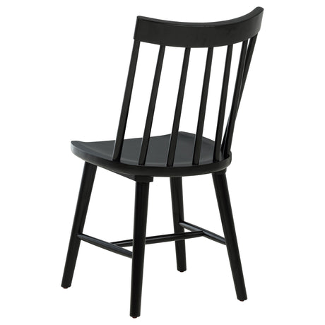 Middleton Black Solid Wood Dining Side Chair (Set of 2) - Ornate Home
