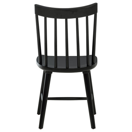 Middleton Black Solid Wood Dining Side Chair (Set of 2) - Ornate Home