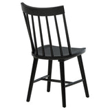 Middleton Black Solid Wood Dining Side Chair (Set of 2) - Ornate Home