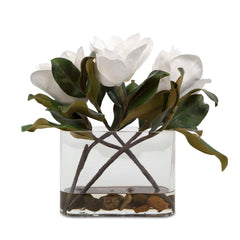Middleton Green/White Magnolia Flower Centerpiece - Ornate Home