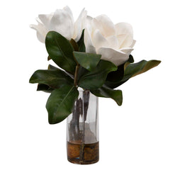 Middleton Green/White Magnolia Flower Centerpiece - Ornate Home
