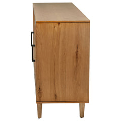 Middleton Natural 4-door Sideboard Server with Dual Drawers - Ornate Home