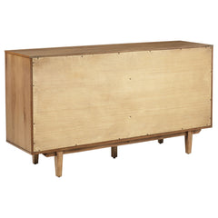 Middleton Natural 4-door Sideboard Server with Dual Drawers - Ornate Home