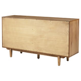 Middleton Natural 4-door Sideboard Server with Dual Drawers - Ornate Home