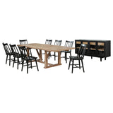 Middleton Natural Brown 10-piece Extension Leaf Dining Set - Ornate Home