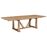 Middleton Natural Brown 106-inch Extension Leaf Dining Table - Ornate Home