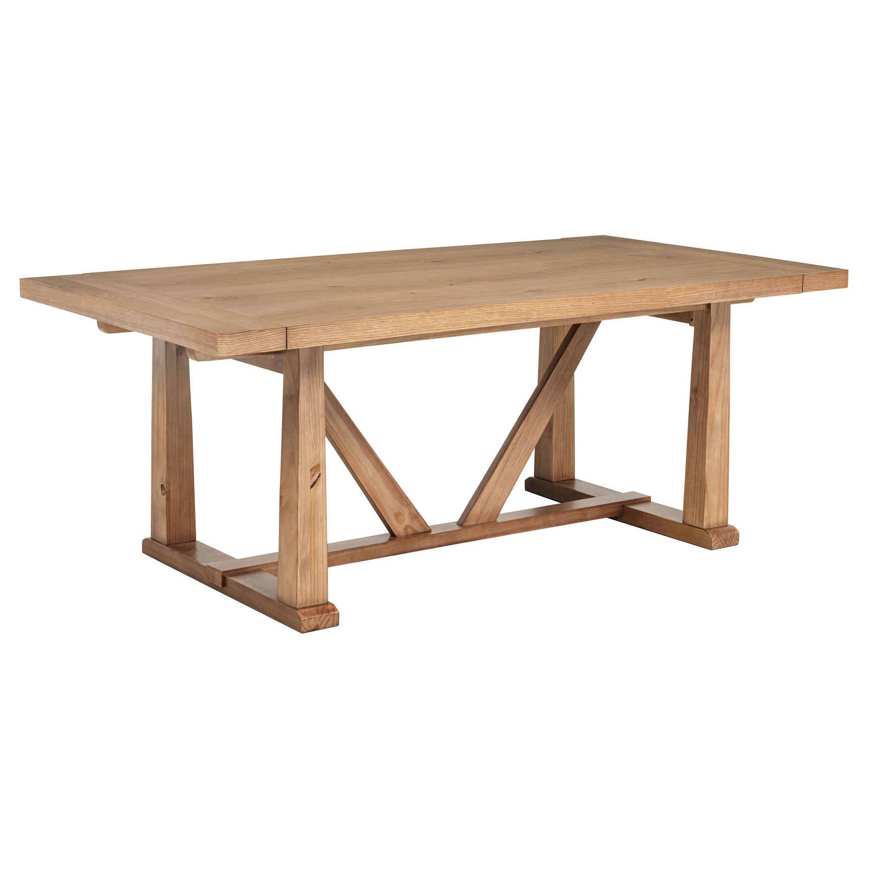 Middleton Natural Brown 106-inch Extension Leaf Dining Table - Ornate Home