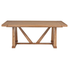Middleton Natural Brown 106-inch Extension Leaf Dining Table - Ornate Home