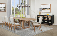 Middleton Natural Brown 106-inch Extension Leaf Dining Table - Ornate Home