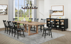 Middleton Natural Brown 106-inch Extension Leaf Dining Table - Ornate Home