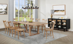 Middleton Natural Brown 106-inch Extension Leaf Dining Table - Ornate Home