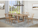 Middleton Natural Brown 7-piece Extension Leaf Dining Set - Ornate Home