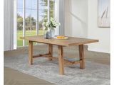 Middleton Natural Brown 76-inch Extension Leaf Dining Table - Ornate Home