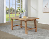 Middleton Natural Brown 76-inch Extension Leaf Dining Table - Ornate Home