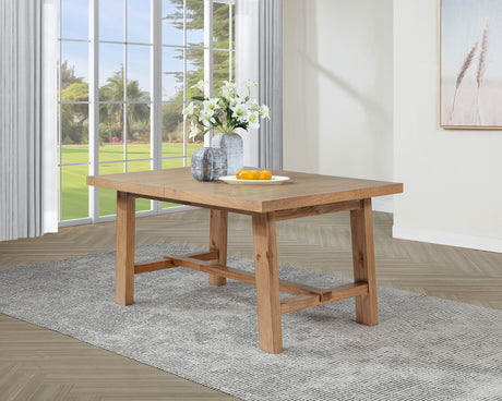 Middleton Natural Brown 76-inch Extension Leaf Dining Table - Ornate Home