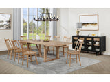 Middleton Natural Brown 9-piece Extension Leaf Dining Set - Ornate Home