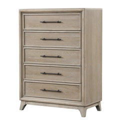 Midhurst Oak Queen 5 Piece Bedroom Set w/Chest - Ornate Home