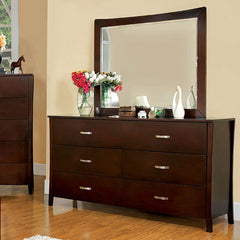 Midland Brown Cherry Mirror - Ornate Home