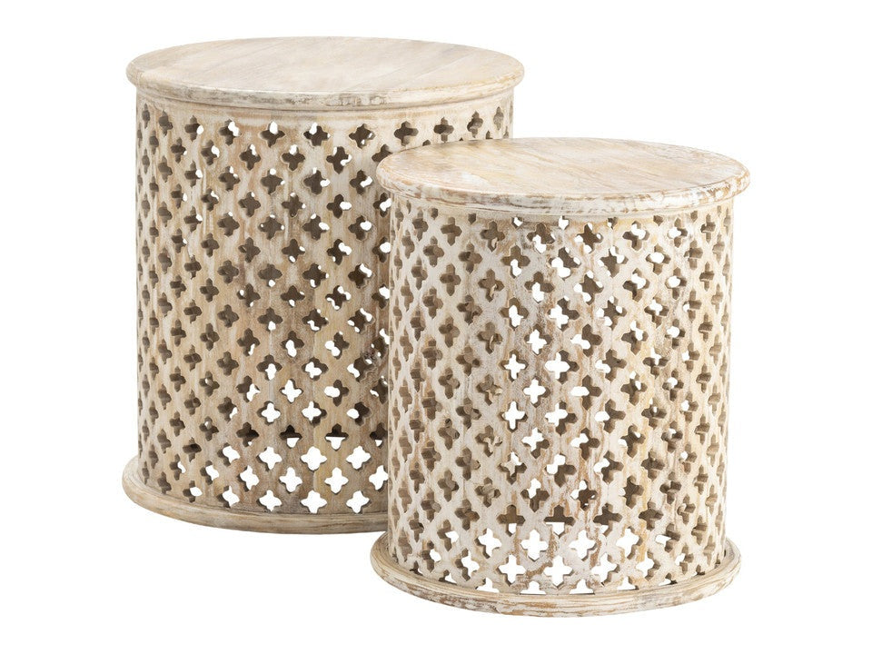 Midland Tan2-Piece Accent Table Set - Ornate Home