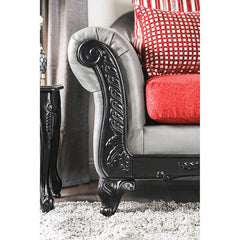 Midleton Gray/Red/Black Sofa - Ornate Home