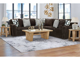 Midnight-Madness Chocolate 2-Piece Sectional - Ornate Home