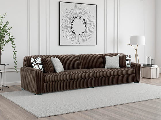 Midnight-Madness Chocolate 2-Piece Sectional - Ornate Home