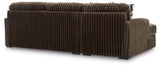 Midnight-Madness Chocolate 2-Piece Sectional Sofa with Chaise (Online Special Price) - Ornate Home