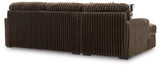 Midnight-Madness Chocolate 2-Piece Sectional Sofa with Chaise - Ornate Home
