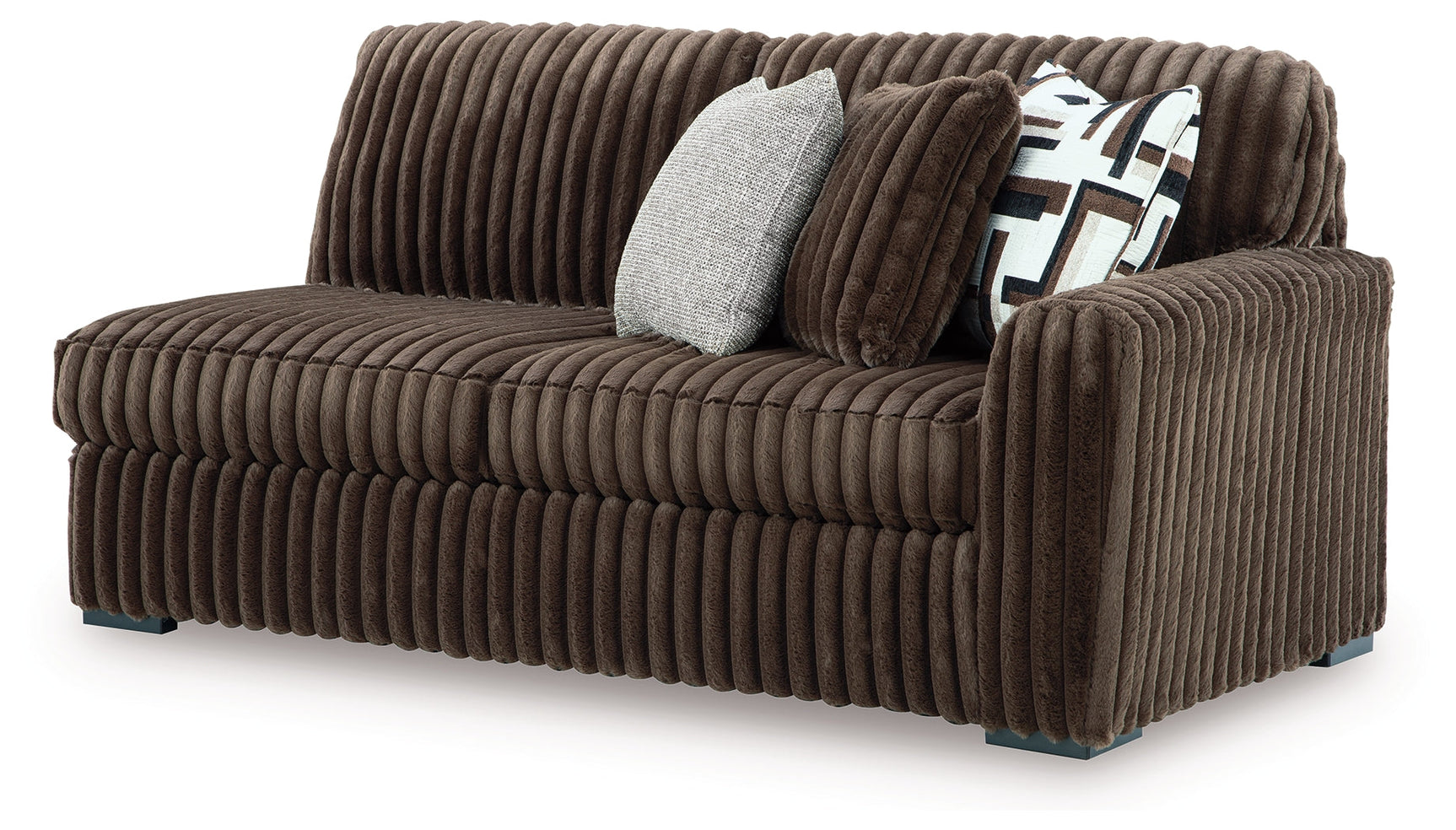 Midnight-Madness Chocolate 3-Piece Sectional with Chaise (Online Special Price) - Ornate Home