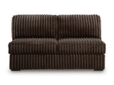 Midnight-Madness Chocolate 3-Piece Sectional with Chaise - Ornate Home