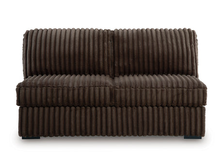 Midnight-Madness Chocolate 3-Piece Sectional with Chaise - Ornate Home