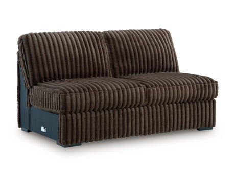 Midnight-Madness Chocolate 3-Piece Sectional with Chaise - Ornate Home