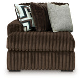 Midnight-Madness Chocolate 3-Piece Sectional with Chaise and Ottoman (Online Special Price) - Ornate Home