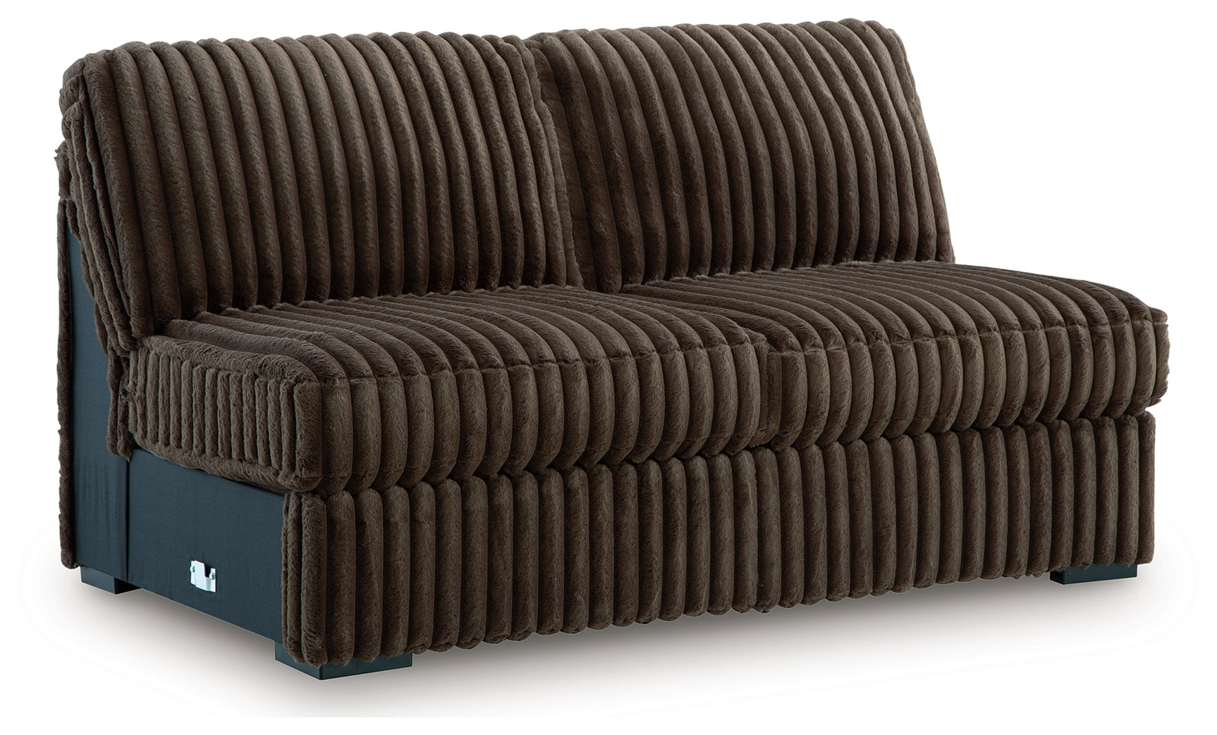 Midnight-Madness Chocolate 4-Piece Sectional with Chaise, Oversized Chair and Ottoman (Online Special Price) - Ornate Home
