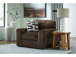 Midnight-Madness Chocolate Chair and a Half (Online Special Price) - Ornate Home