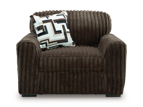 Midnight-Madness Chocolate Chair and a Half - Ornate Home