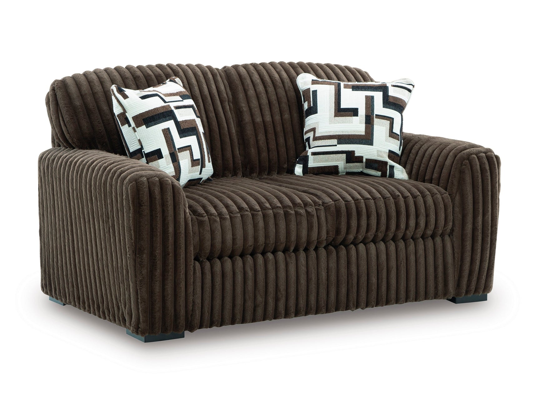 Midnight-Madness Chocolate Loveseat (Online Special Price) - Ornate Home