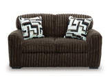 Midnight-Madness Chocolate Loveseat (Online Special Price) - Ornate Home