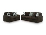 Midnight-Madness Chocolate Loveseat (Online Special Price) - Ornate Home