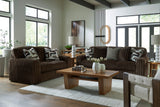 Midnight-Madness Chocolate Loveseat (Online Special Price) - Ornate Home