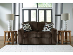 Midnight-Madness Chocolate Loveseat - Ornate Home