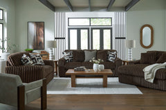 Midnight-Madness Chocolate Loveseat - Ornate Home