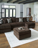 Midnight-Madness Chocolate Oversized Accent Ottoman (Online Special Price) - Ornate Home