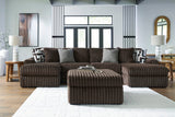 Midnight-Madness Chocolate Oversized Accent Ottoman (Online Special Price) - Ornate Home