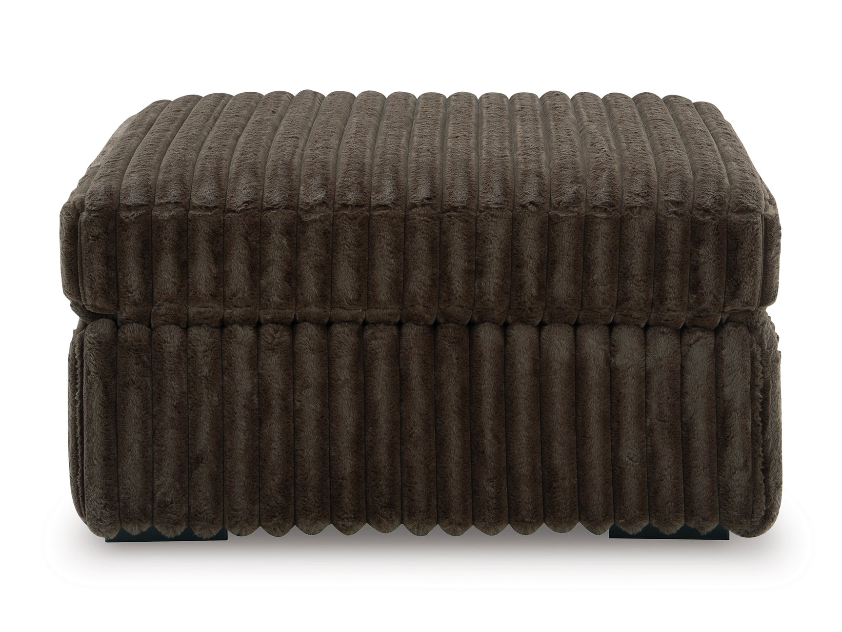 Midnight-Madness Chocolate Oversized Accent Ottoman - Ornate Home