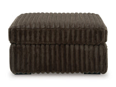 Midnight-Madness Chocolate Oversized Accent Ottoman - Ornate Home