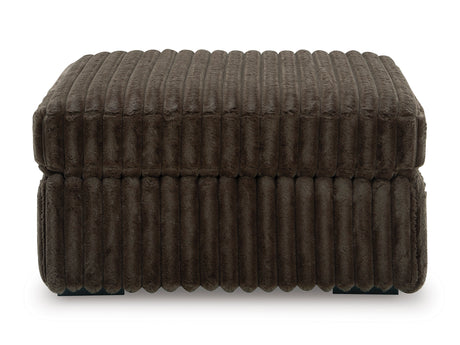 Midnight-Madness Chocolate Oversized Accent Ottoman - Ornate Home