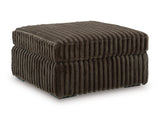 Midnight-Madness Chocolate Oversized Accent Ottoman - Ornate Home