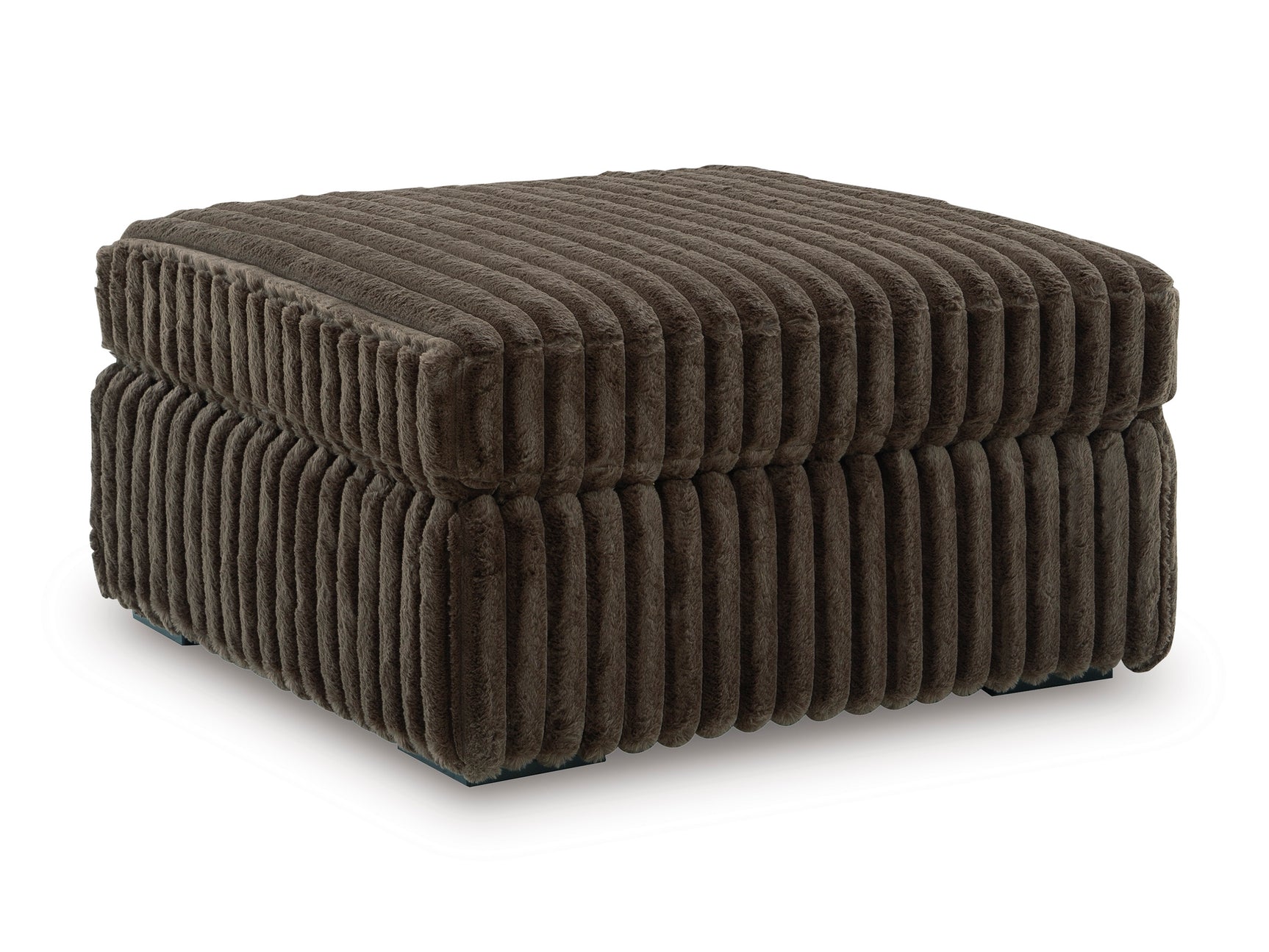 Midnight-Madness Chocolate Oversized Accent Ottoman - Ornate Home